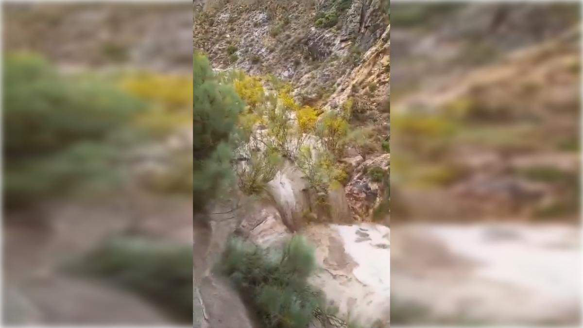 Imagen tras las tormentas de este fin de semana.