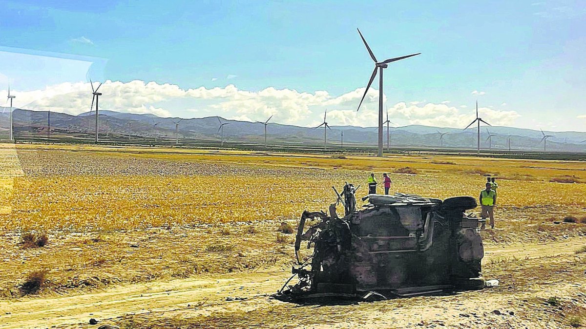 El vehículo accidentado.