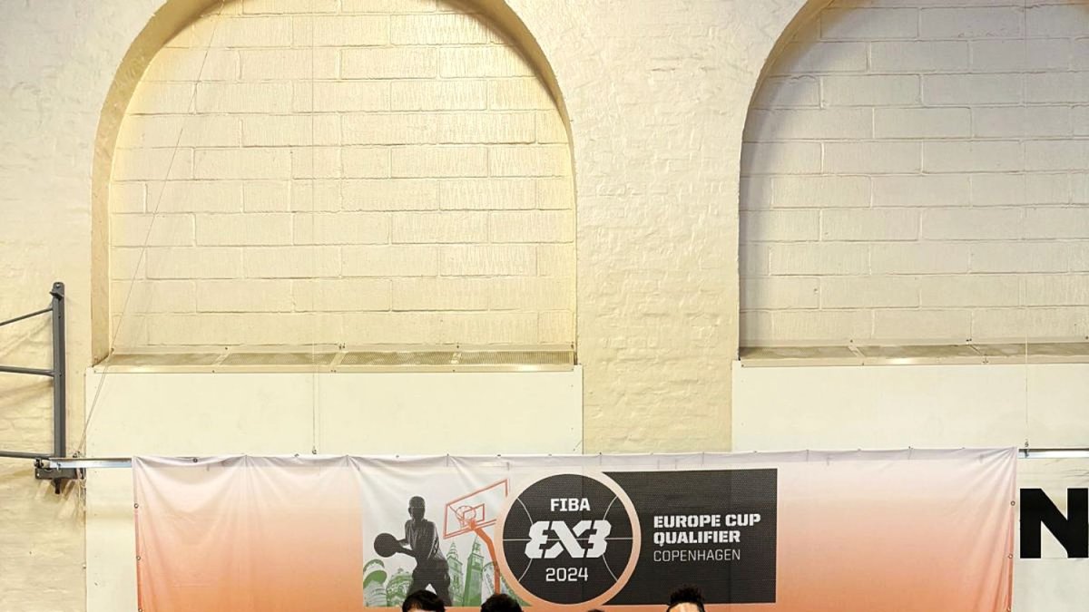 El entrenador mojonero con la Selección Española de 3x3.