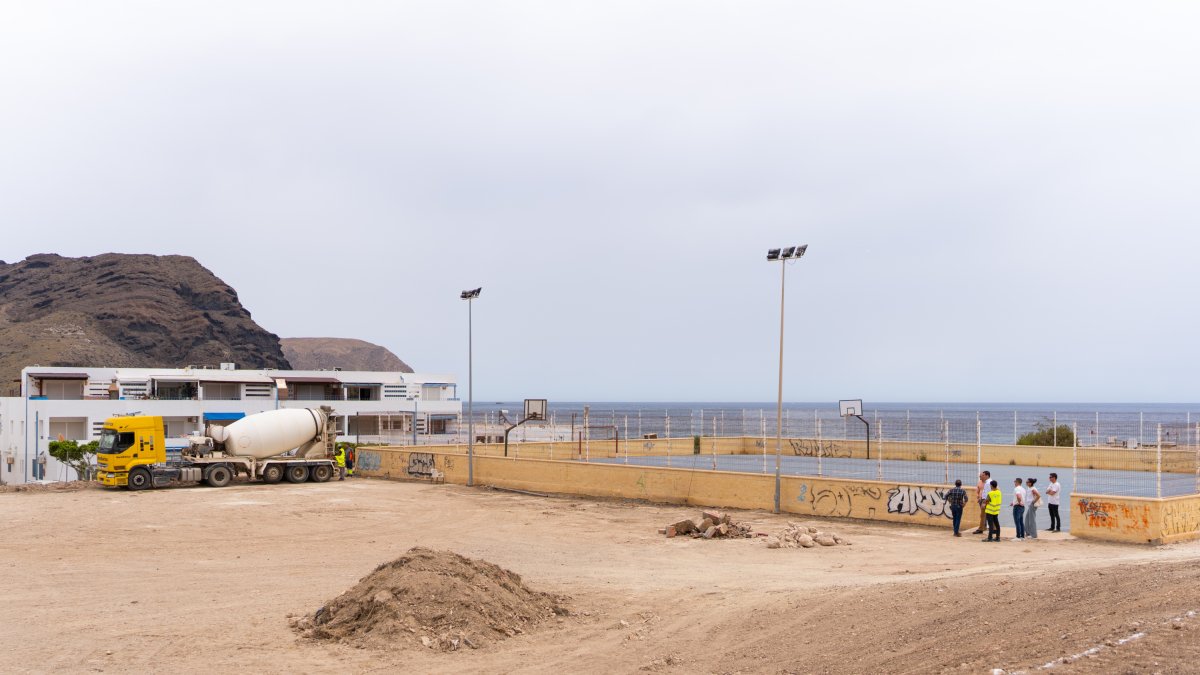 Las obras de acondicionamiento en Las Negras.