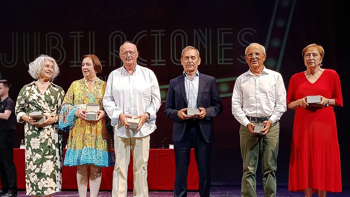 Profesionales sanitarios jubilados del Distrito de Almería.