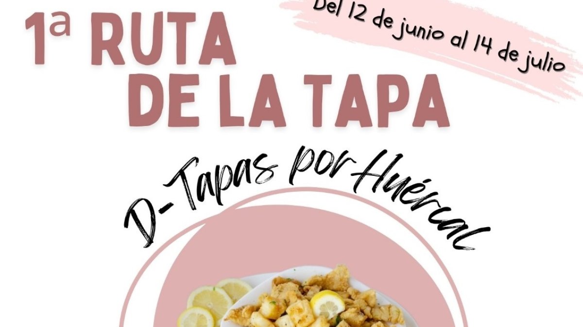 Cartel anunciador de la Ruta de la Tapa de Huércal de Almería.