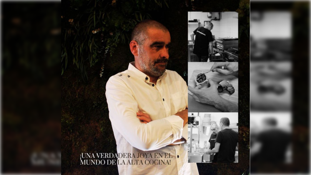 El chef Alejandro Sánchez ya trabaja en las cocina de Lantigua. Imagen compartida en redes