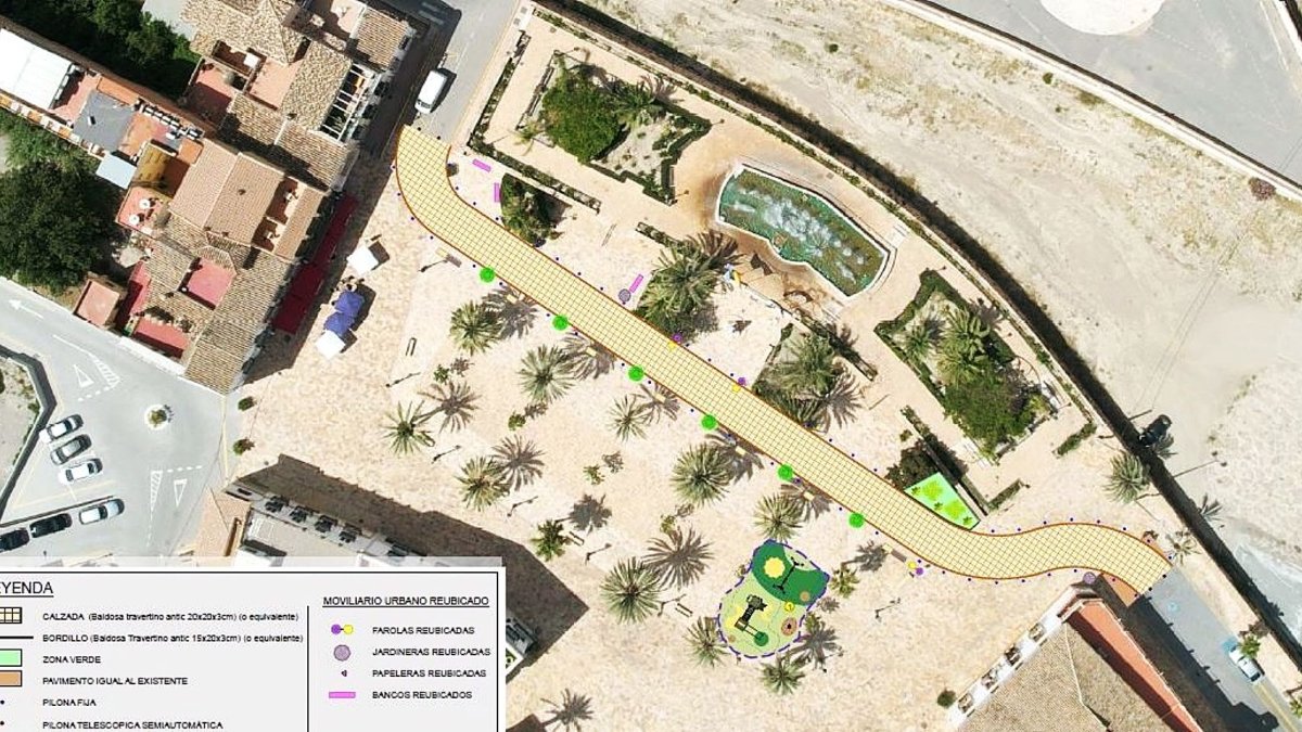 Plano que muestra cómo quedará la Plaza Mayor tras la sobras.