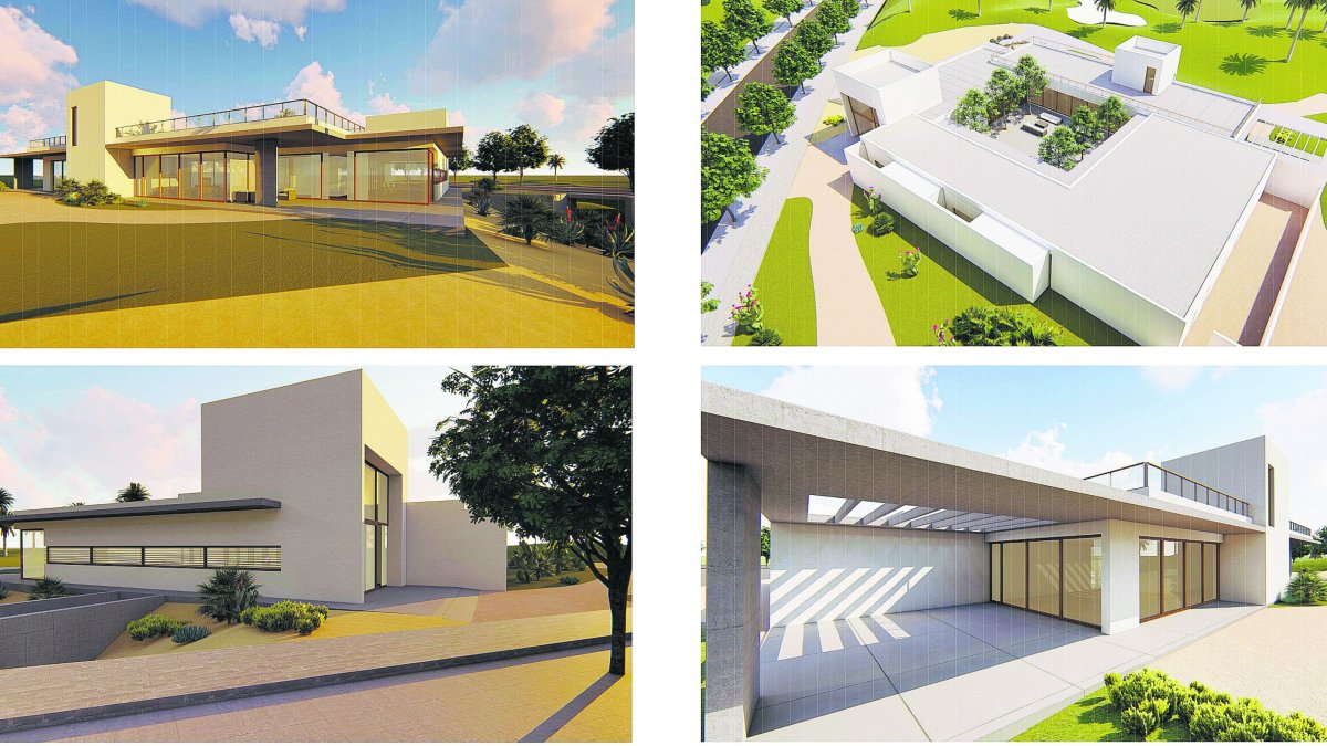 Imágenes del diseño de la Casa Club del campo de golf de El Toyo.