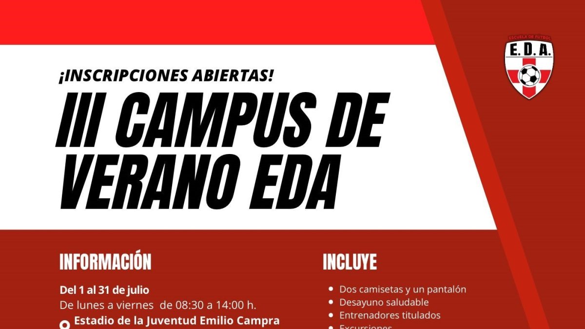 Cartel del III Campus de la Escuela EDA.