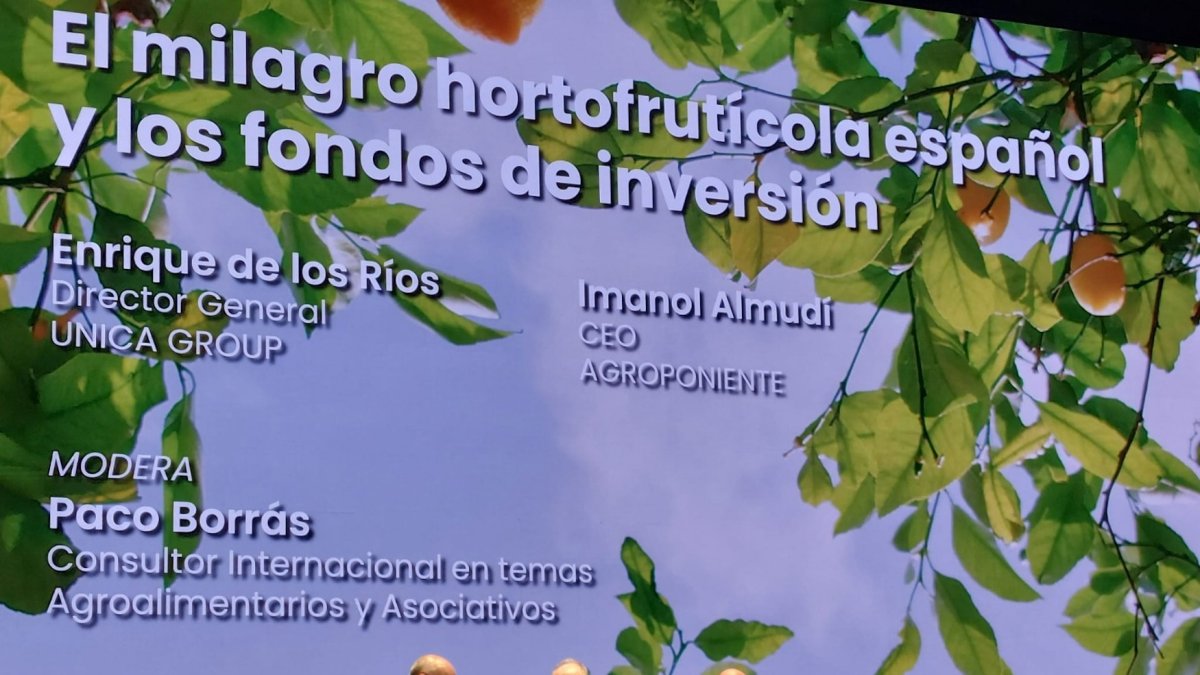 El CEO de Grupo Agroponiente en el 26º Congreso de Frutas y Hortalizas de AECOC