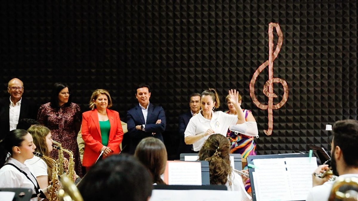 Una exhibición de los alumnos de la Escuela de Música del municipio.