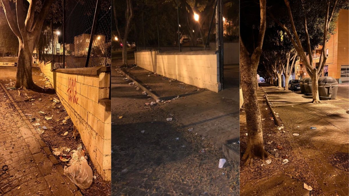 Tres instantáneas hechas por los vecinos en las pistas de San Luis.