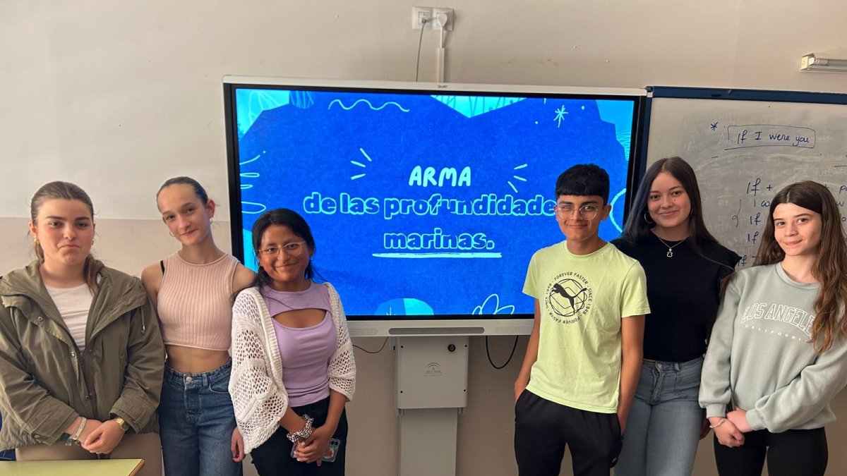 Alumnos participantes, entre otros, en el proyecto que ha resultado ganador.