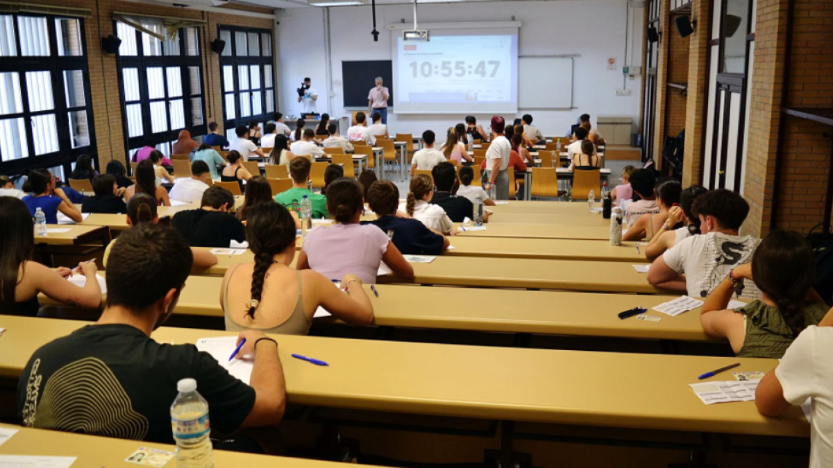 Imagen de archivo de las pruebas de Selectividad en la Universidad de Almería.