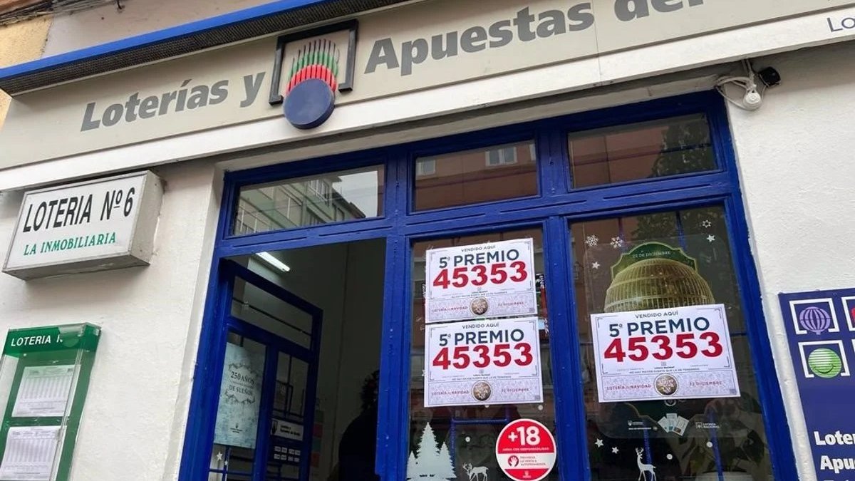 Imagen de archivo de una administración de lotería.