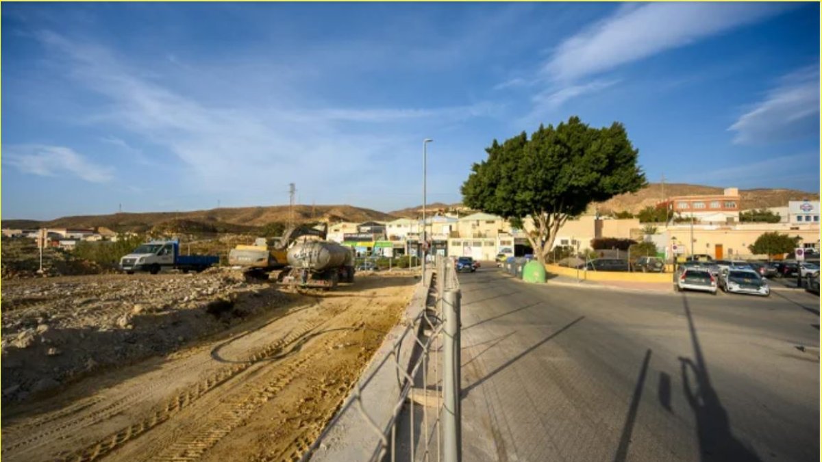 Trabajos de urbanización de La Foca en 2022.