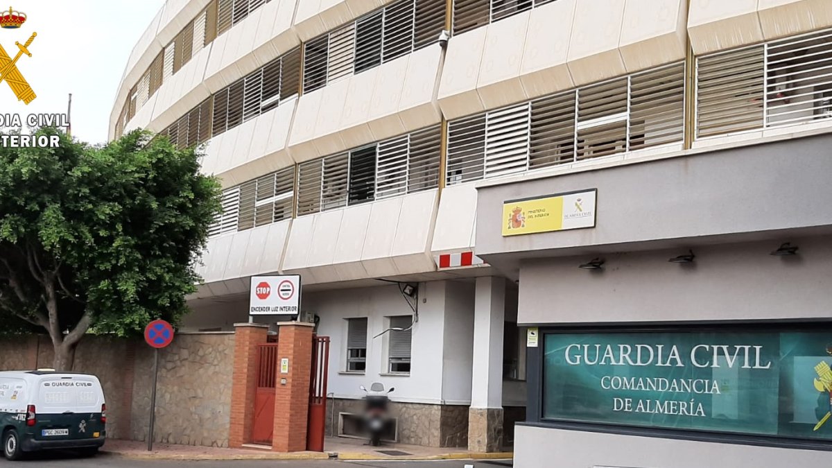 Imagen de la Comandancia de la Guardia Civil de Almería.