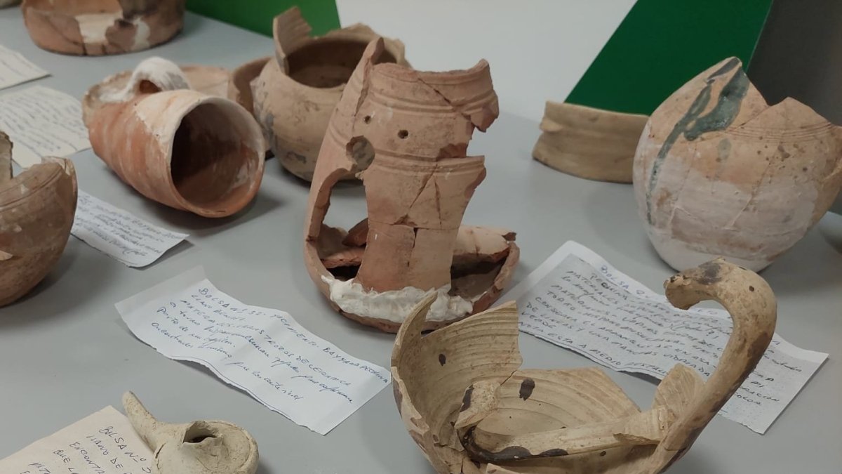 Piezas arqueológicas recuperadas