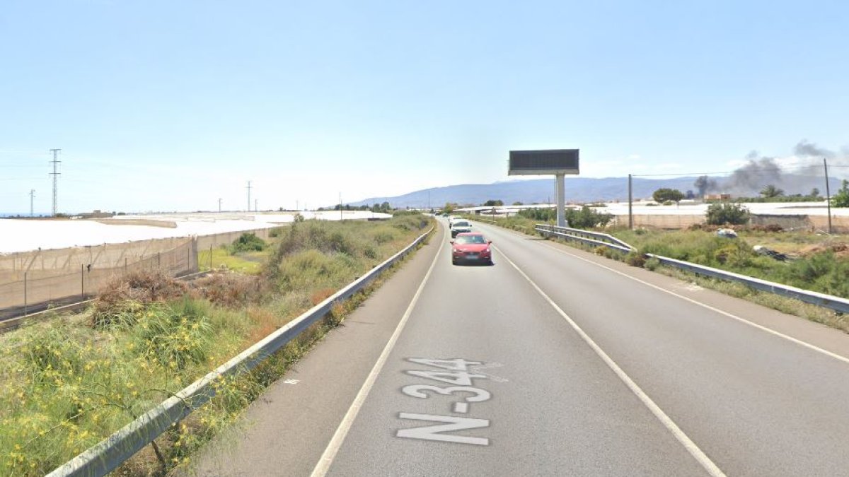 Carretera en la que ha tenido lugar el siniestro.