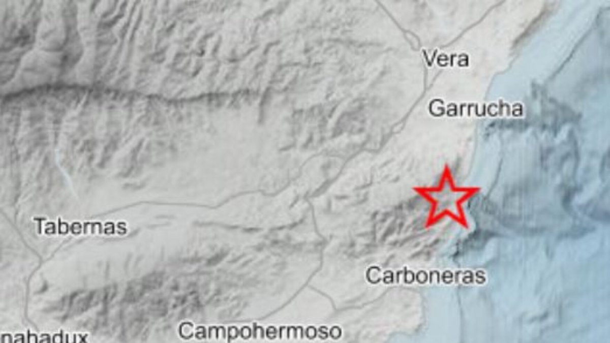 El IGN recoge un terremoto en Mojácar.