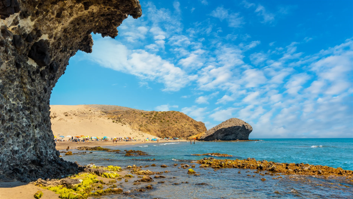 Playa de Monsul en el Parque Natural de Cabo de Gata.