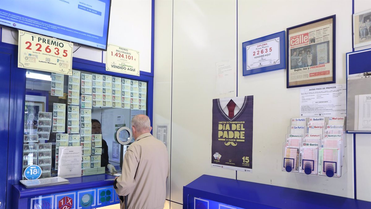 Una administración de Lotería, en una imagen de archivo.
