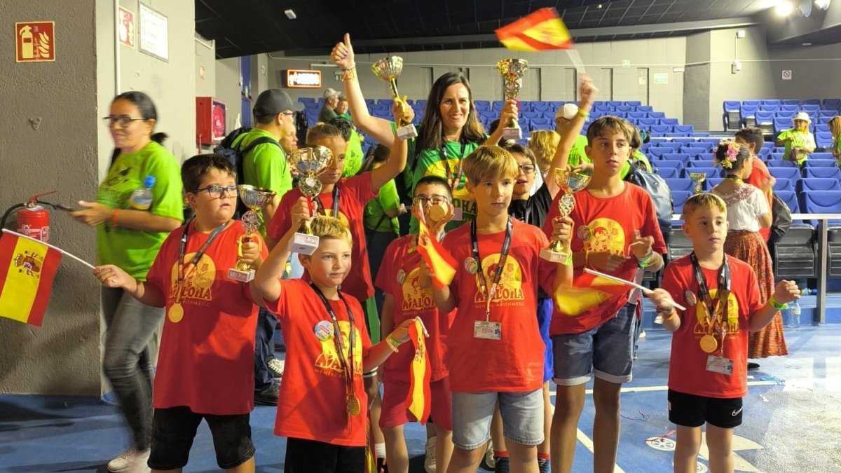 Los almerienses premiados en el Campeonato Mundial de Cálculo Mental.