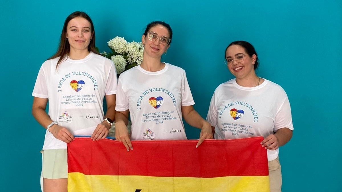 Ana María García, María Luisa Martínez y María Parra.