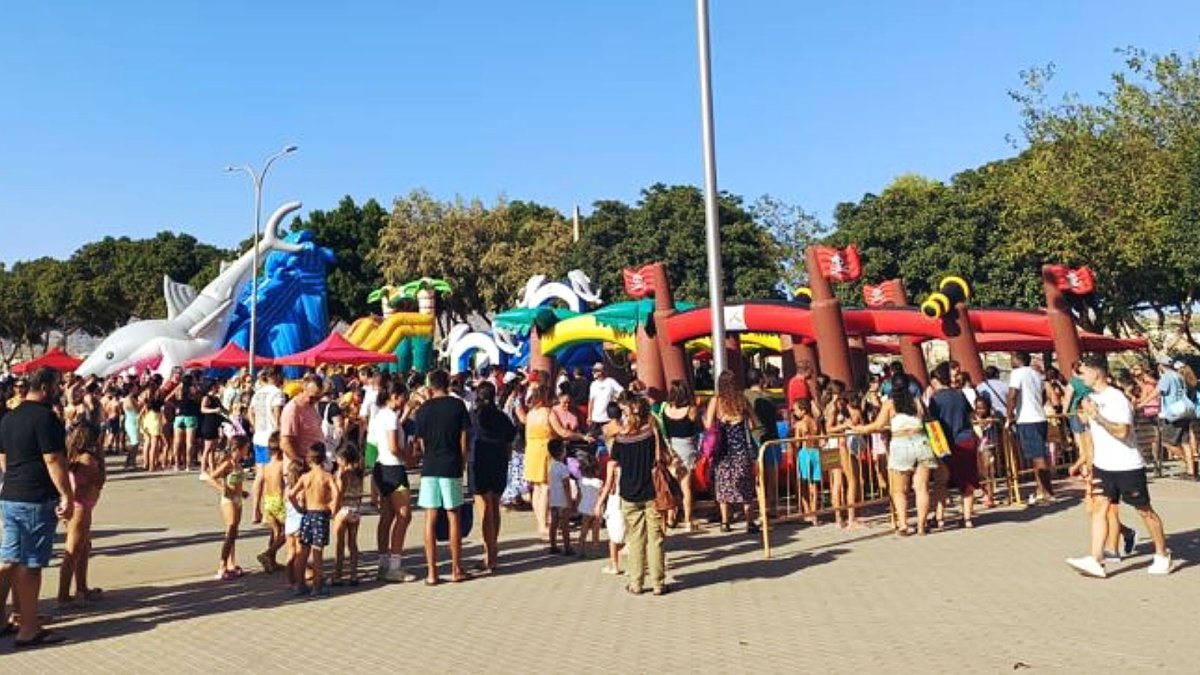 Fiesta del agua celebrada en Huércal de Almería.