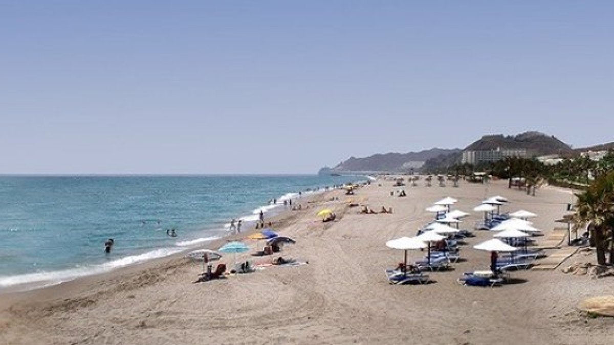 Playa de Mojácar, en Almería.