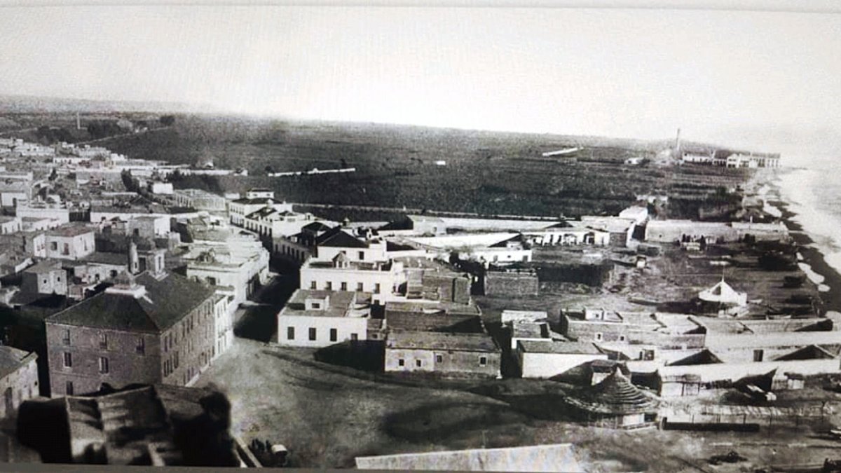 Panorámica de Adra en 1906. Colección de Andrés Aguilera.
