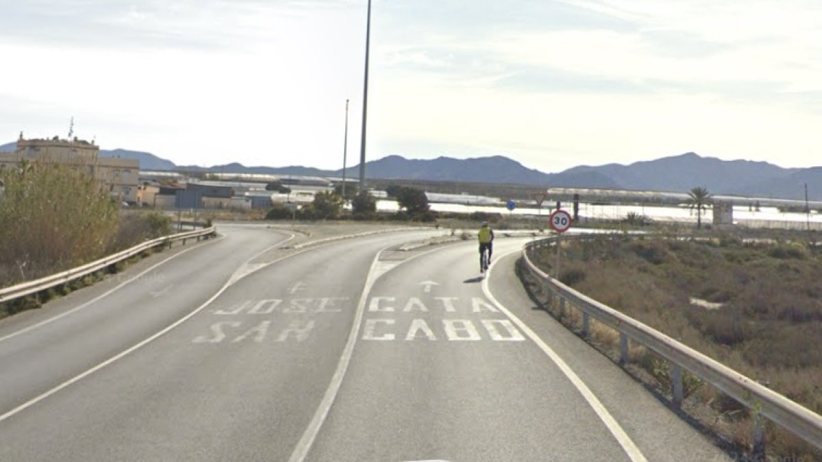 Carretera en la que ha tenido lugar el siniestro.