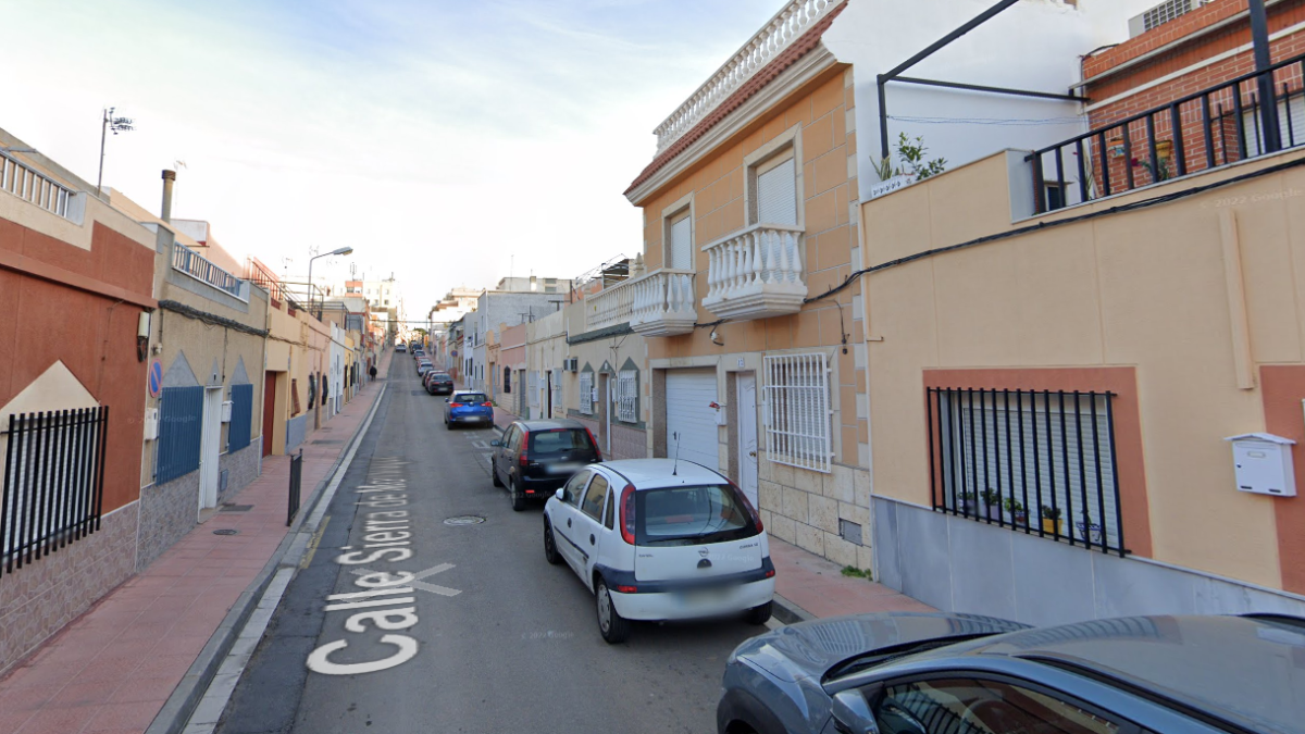 Algunas de las casas de la zona afectadas por el corte eléctrico.