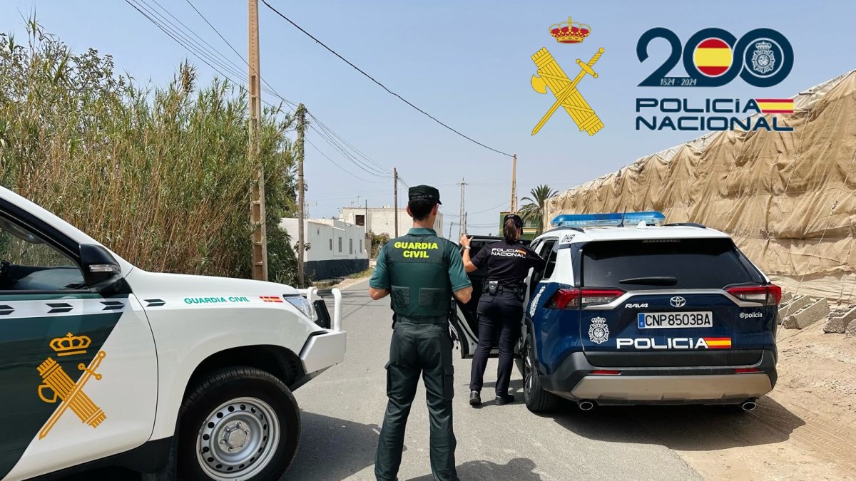 Agentes de la Guardia Civil y Policía Nacional.