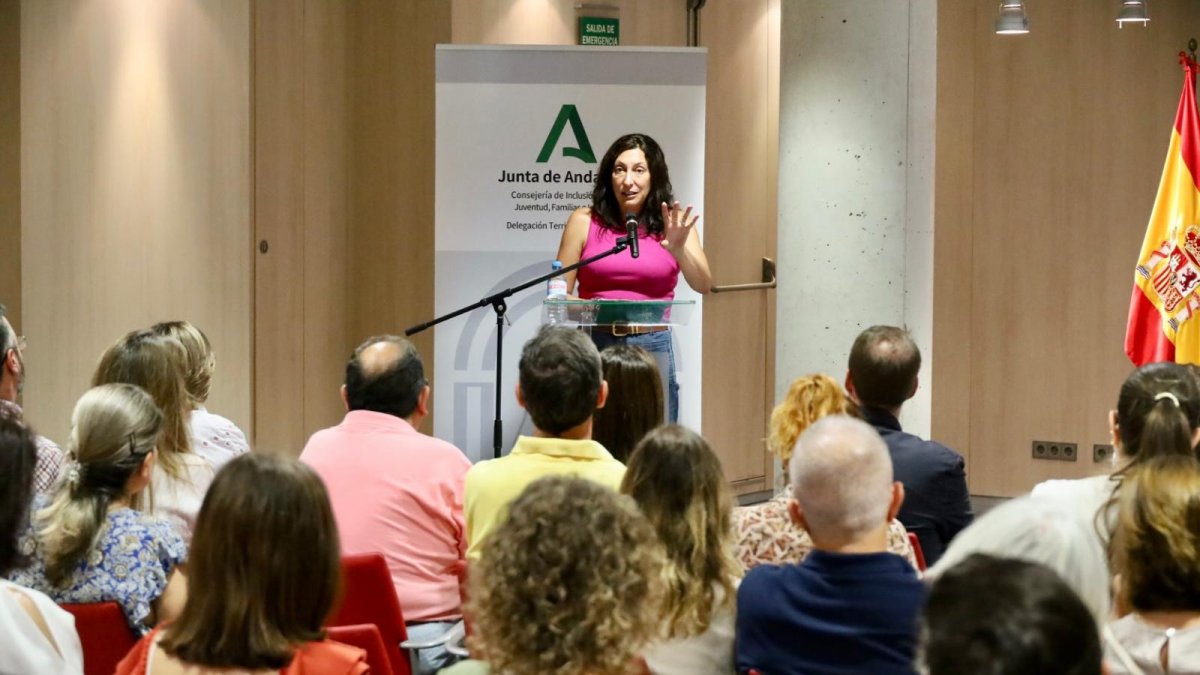 Loles López, este jueves en Almería.