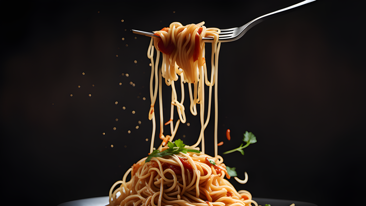 Noodles para almorzar.