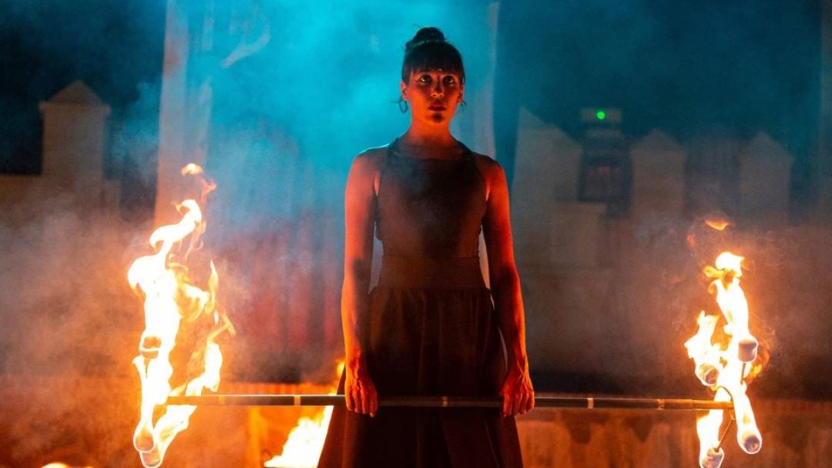 Espectáculo de danza y fuego