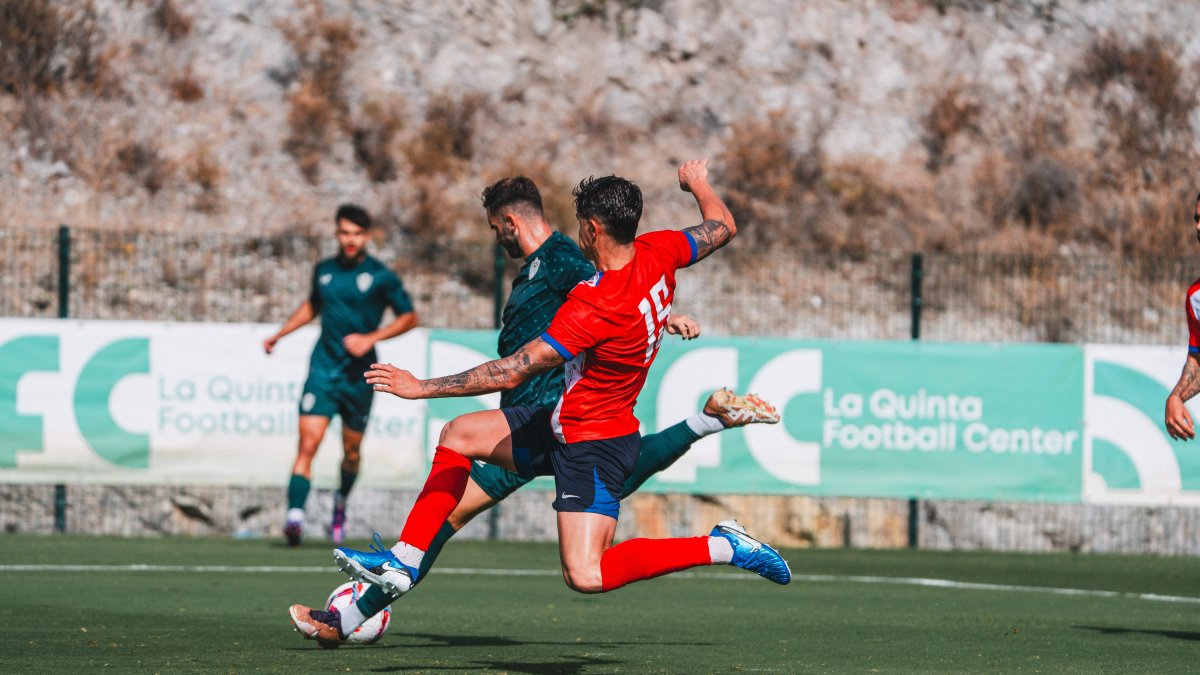 Leo Baptistao en el partido amistoso ante el Algeciras.