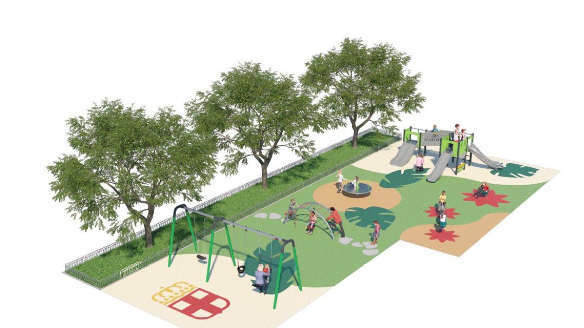 Diseño de una de las zonas infantiles previstas
