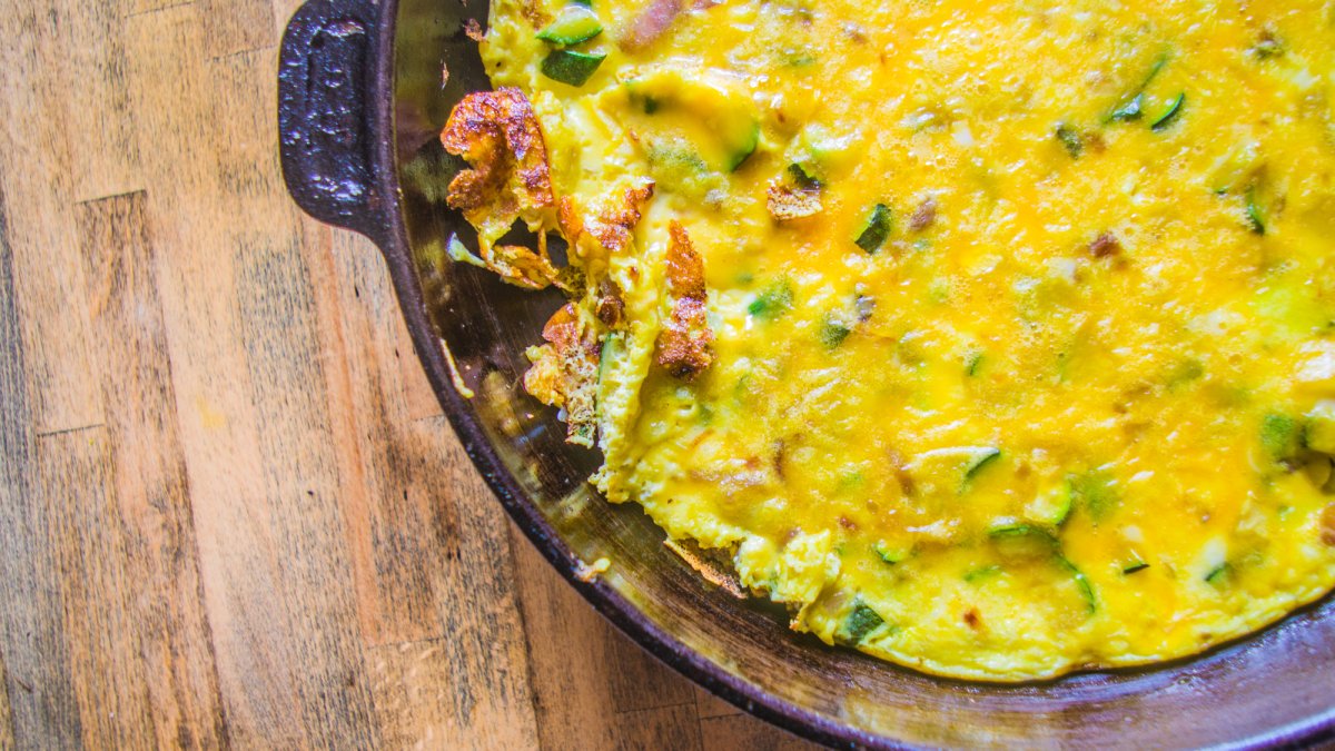 Tortilla con calabacín.