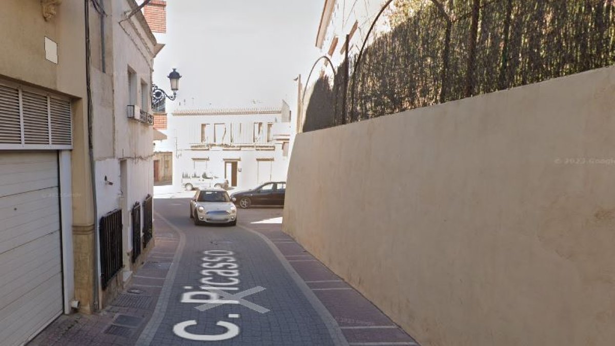 Calle Picasso, en la que ocurrieron los hechos.