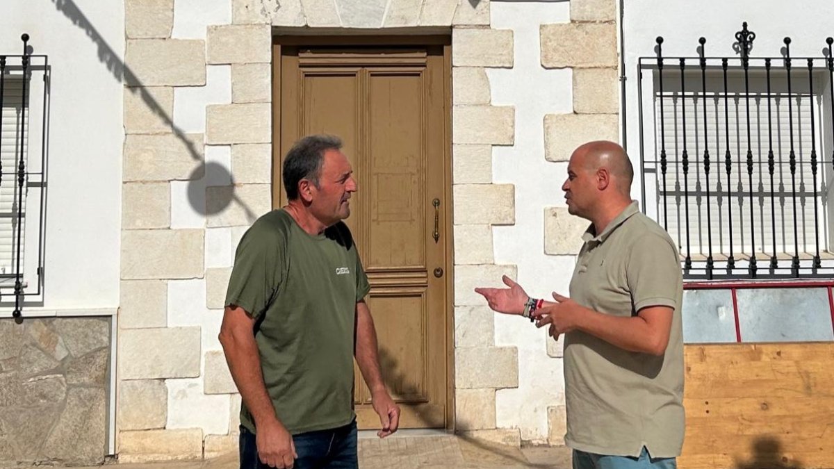 Antonio Martínez junto a Eduardo Mena, en Chercos.