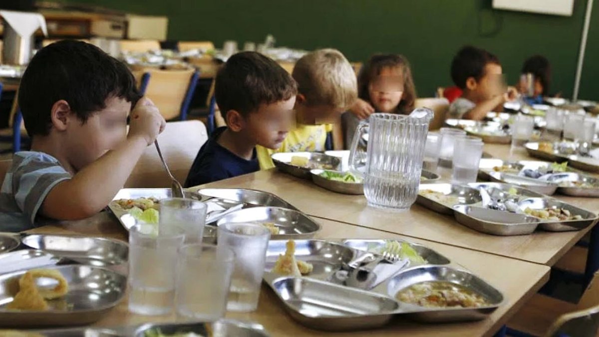 Imagen de archivo de un comedor escolar.