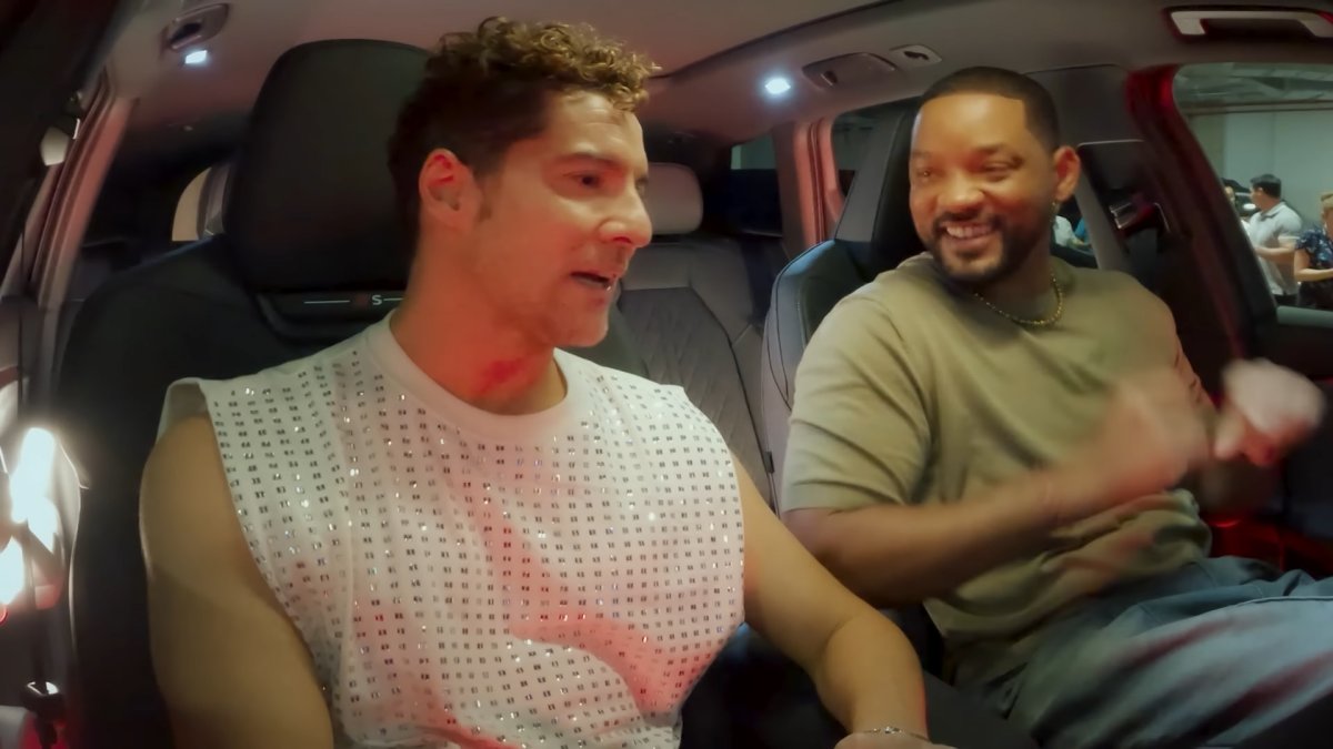 David Bisbal y Will Smith, durante el encuentro.