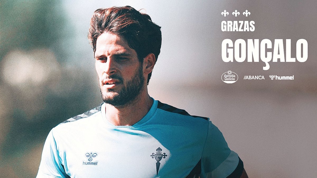 El Celta ya no cuenta con Gonçalo Paciência para el gol.
