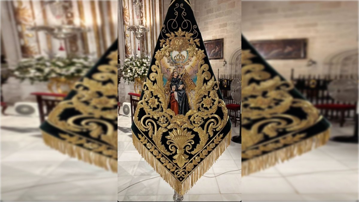 Banderín del Grupo Joven de la Virgen del Mar.