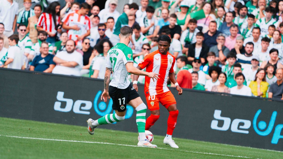 Ramazani en el Racing de Santander-Almería.