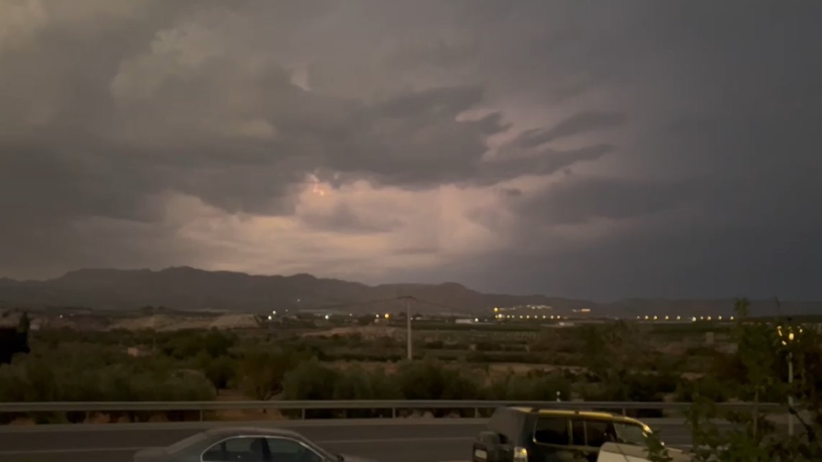 Imágenes capturadas desde la Sierra de la Estancias por Cesar Lorente.