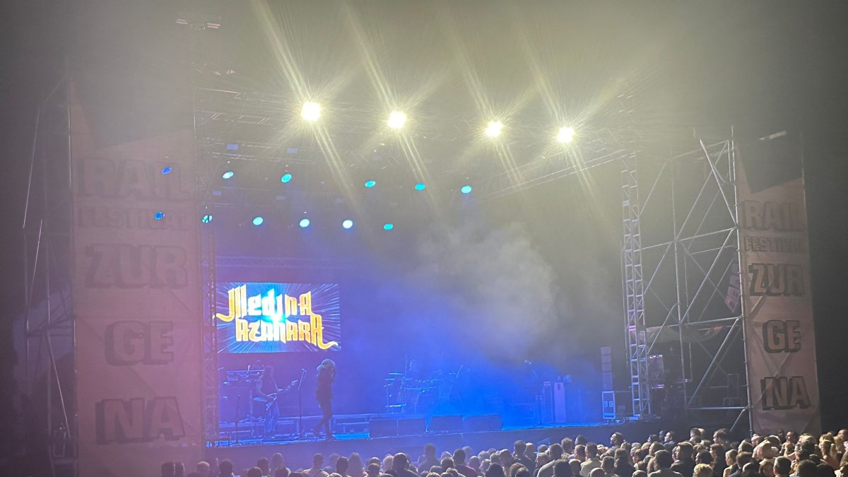 Concierto de Medina Azahara en el primer Rail Festival.