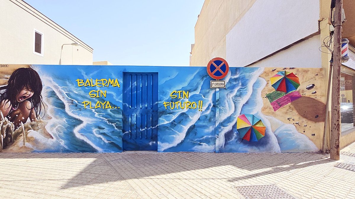Mural realizado en una de las calles de Balerma.