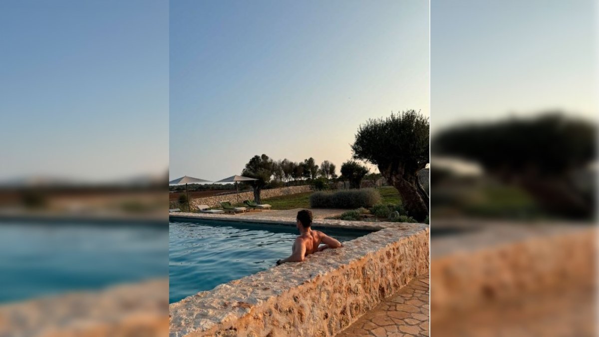 Imagen de David Bisbal de sus vacaciones compartida en redes por Rosanna Zanetti.