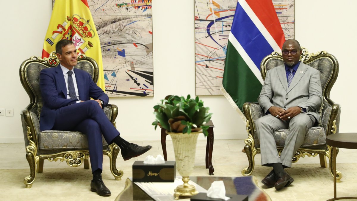 Los presidente de los gobiernos de España y Gambia.