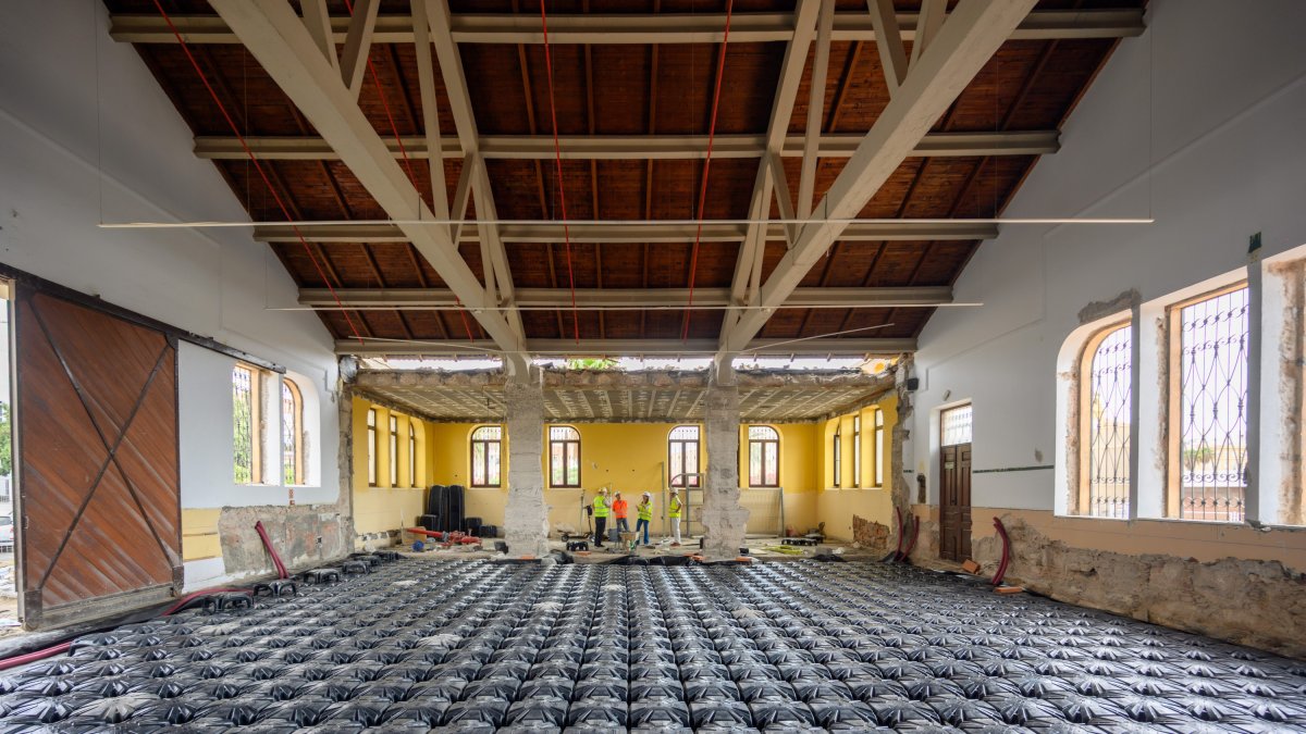 Estado actual de las obras del Varadero del Puerto de Almería.